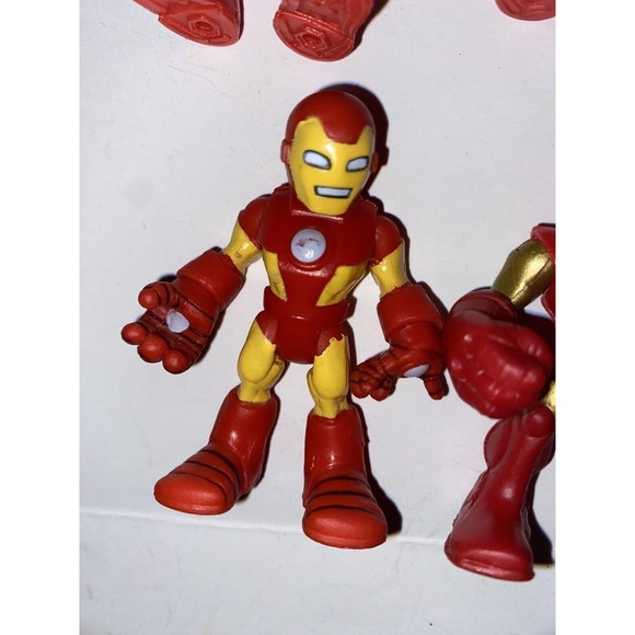 Marvel Playskool Heroes Lot Iron Man Mark Hall Armor Classic Silver Centurion - Picture 8 of 15